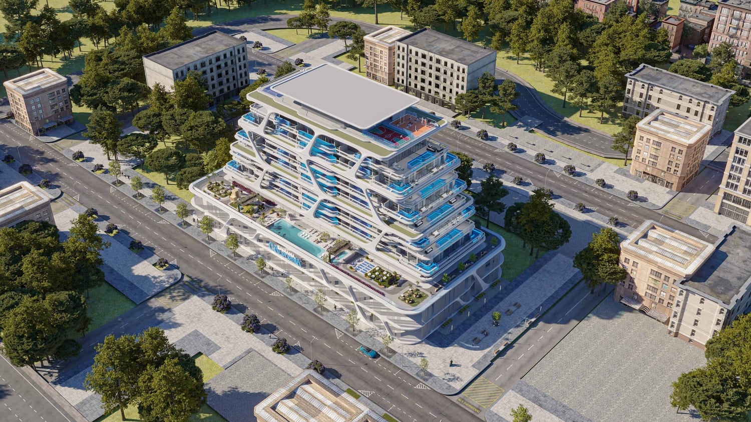 Samana California, image 3 of 18. Render supplied by developer.
