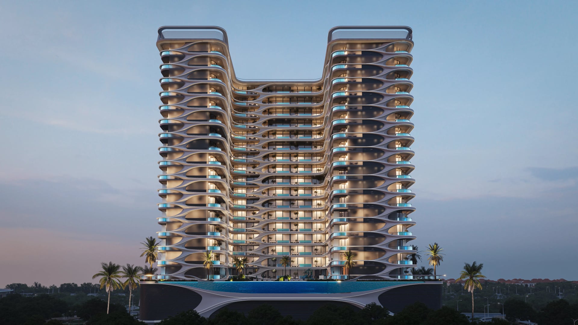 Samana Boulevard Heights by Samana, Wadi al safa 5. Render supplied by developer.