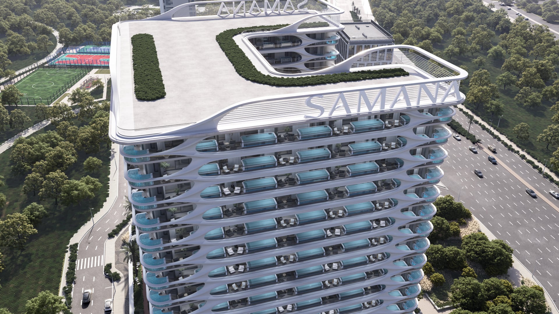 Samana Boulevard Heights, image 12 of 30. Render supplied by developer.