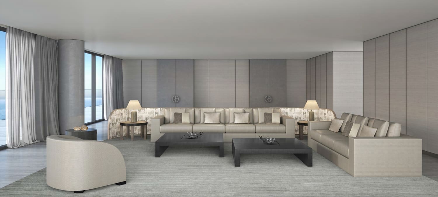 Armani Beach Residence by ARADA, image 9 of 36. Render supplied by developer.