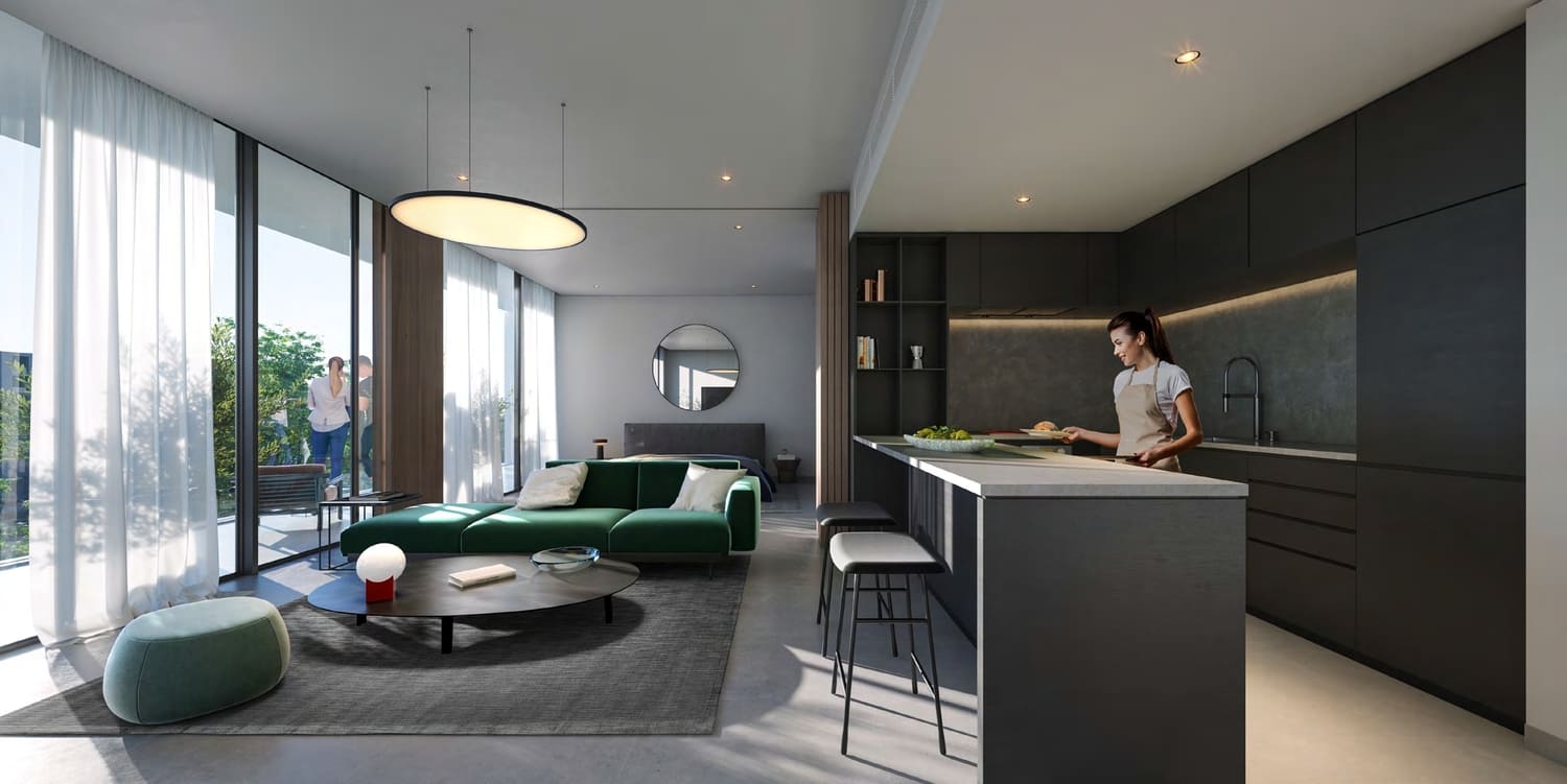 il teatro Residences 1 and 2 by ARADA, image 5 of 12. Render supplied by developer.