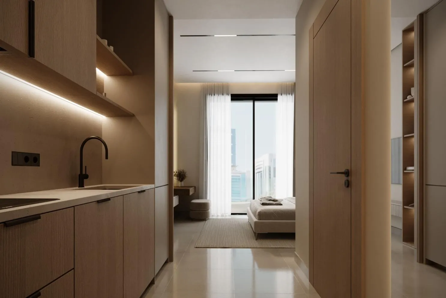 Celestara Residences by Al Dhana Real Estate Development, image 10 of 18. Render supplied by developer.