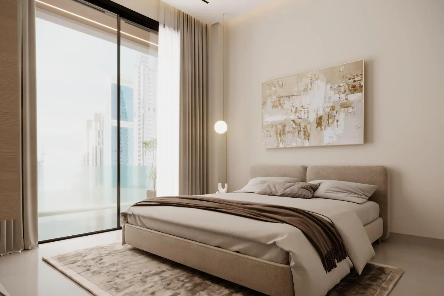 Celestara Residences by Al Dhana Real Estate Development, image 11 of 18. Render supplied by developer.