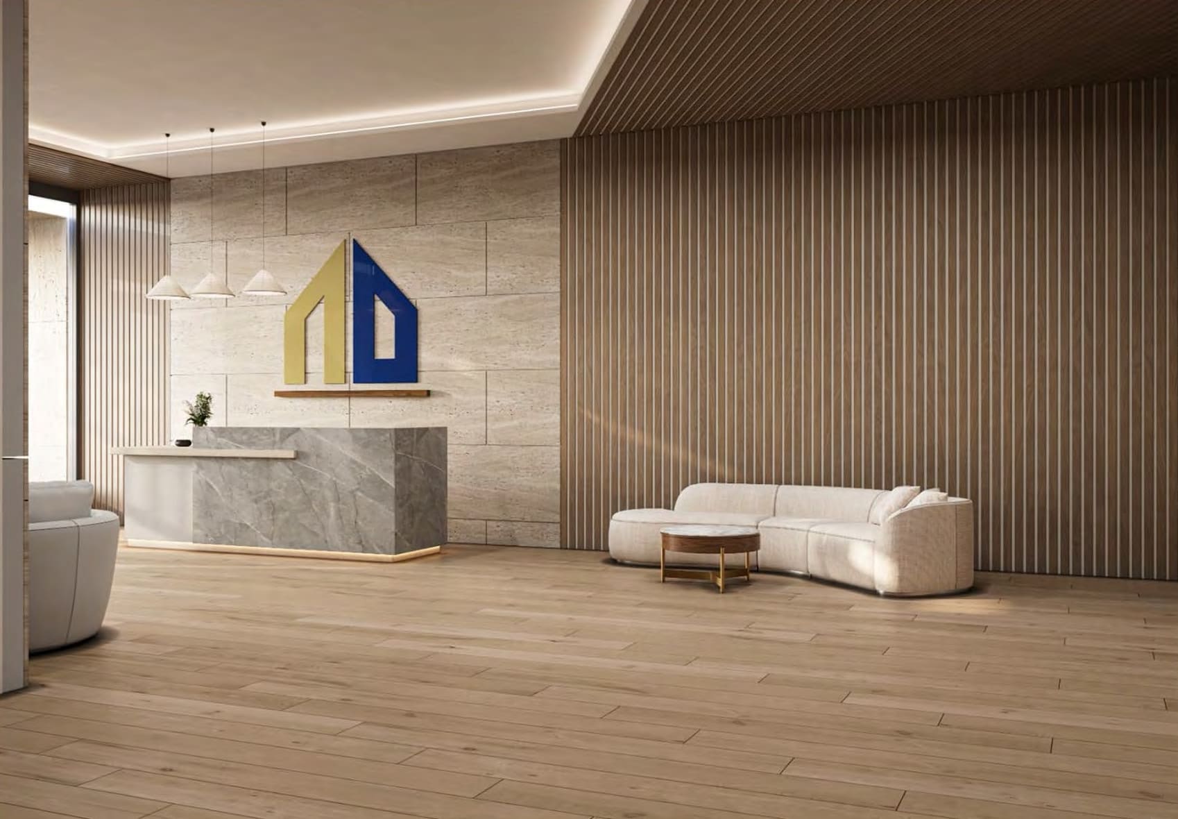 Alef Noon Residence by Al Bait Al Duwaliy, image 6 of 7. Render supplied by developer.
