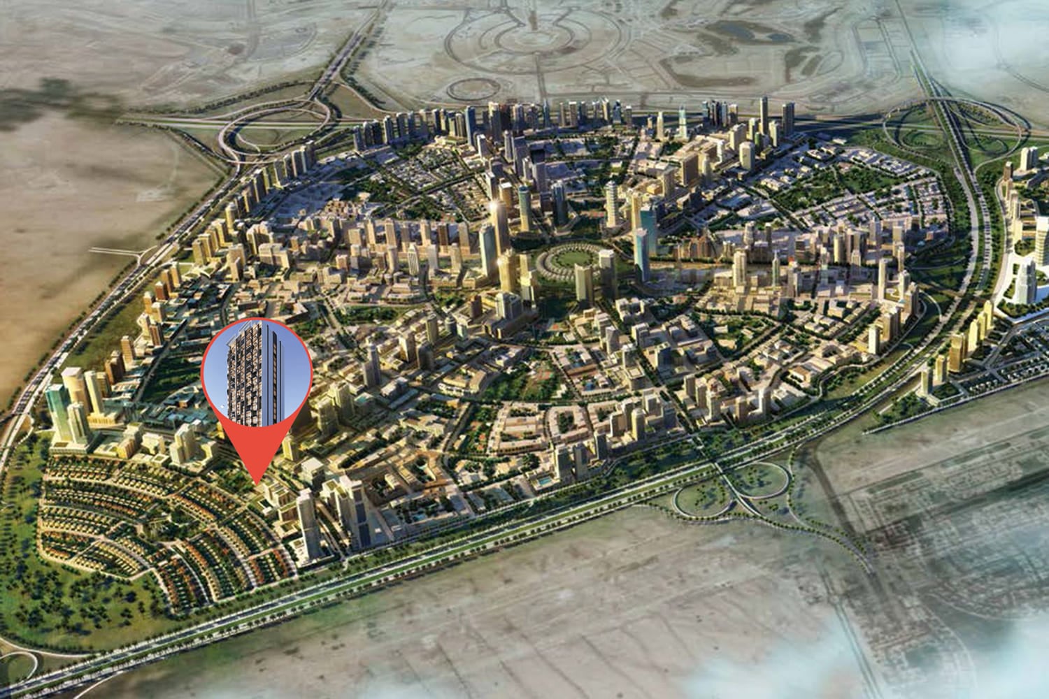 Alef Noon Residence by Al Bait Al Duwaliy, image 5 of 7. Render supplied by developer.