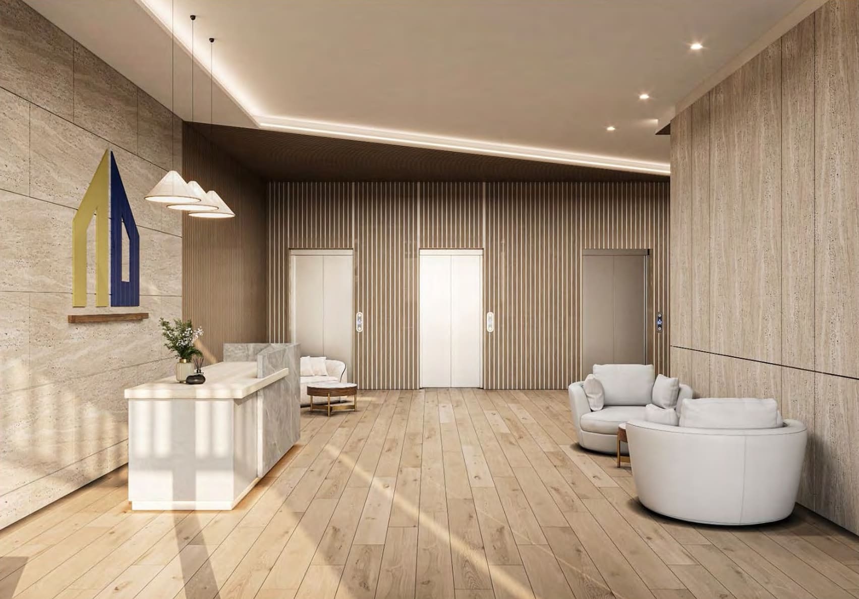Alef Noon Residence by Al Bait Al Duwaliy, image 7 of 7. Render supplied by developer.
