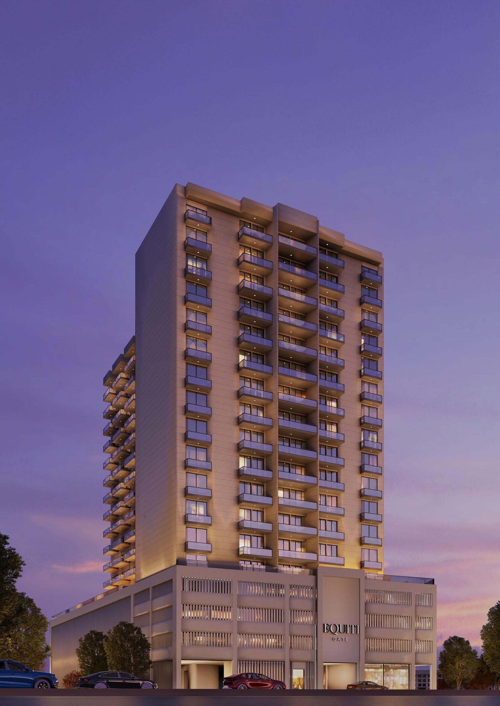 Equiti Gate by BNH Real Estate Developer, Jebel Ali Freezone Extension. Render supplied by developer.