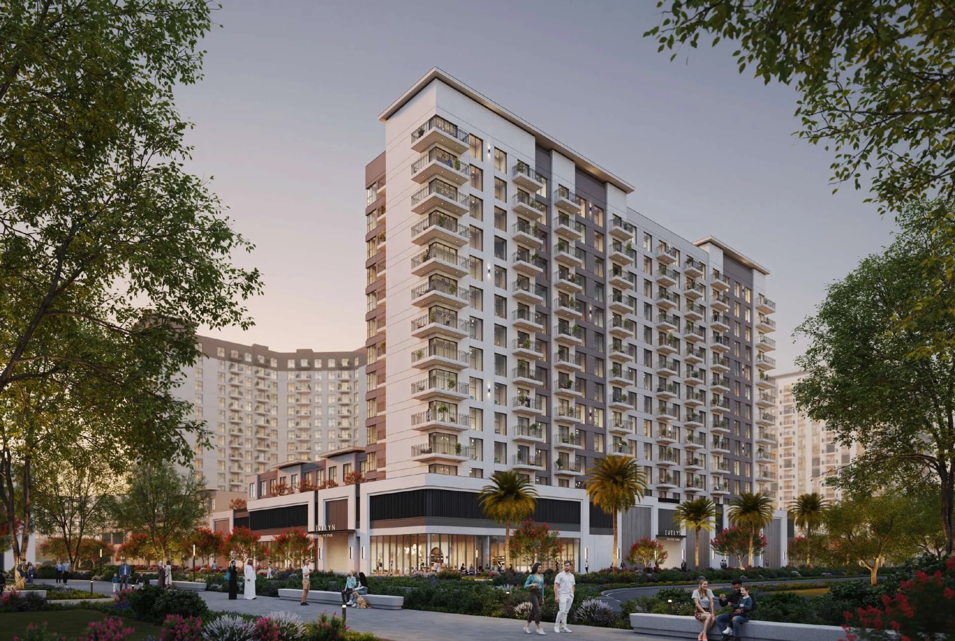 Evelyn on the Park by Nshama, Town Square. Render supplied by developer.