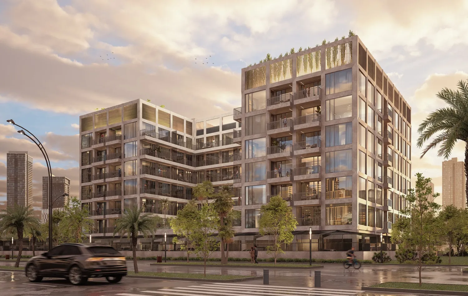 The Collective by Bold Living Real Estate Development, Dubai South. Render supplied by developer.