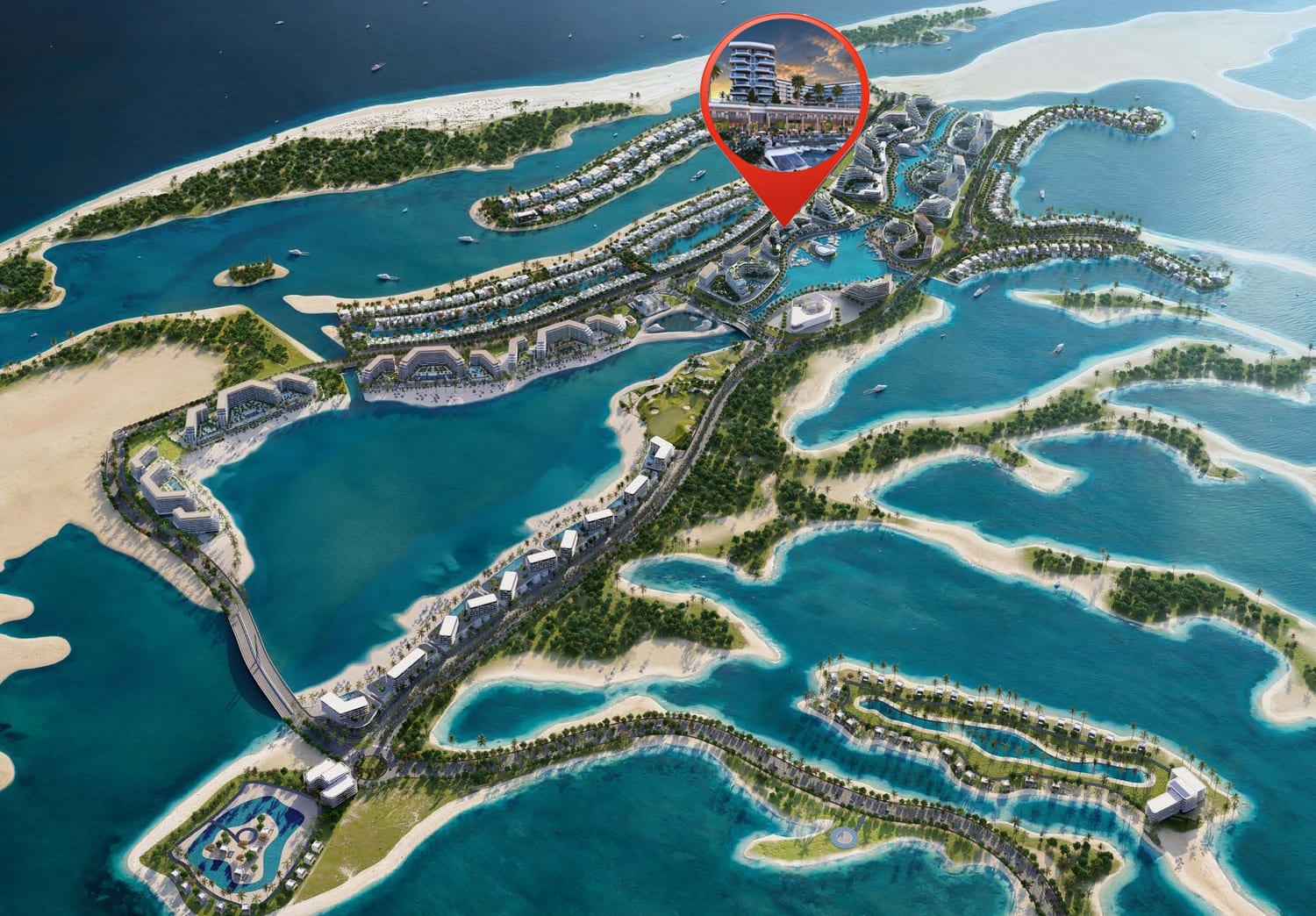 Yachtside Marina Residences by Sobha, image 8 of 8. Render supplied by developer.