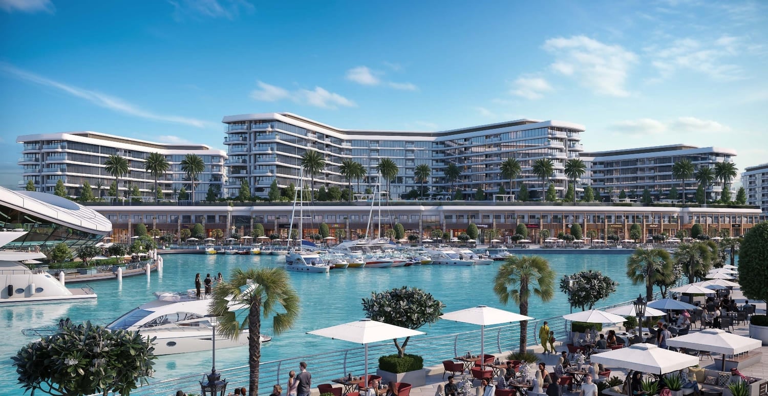 Yachtside Marina Residences by Sobha, image 2 of 8. Render supplied by developer.