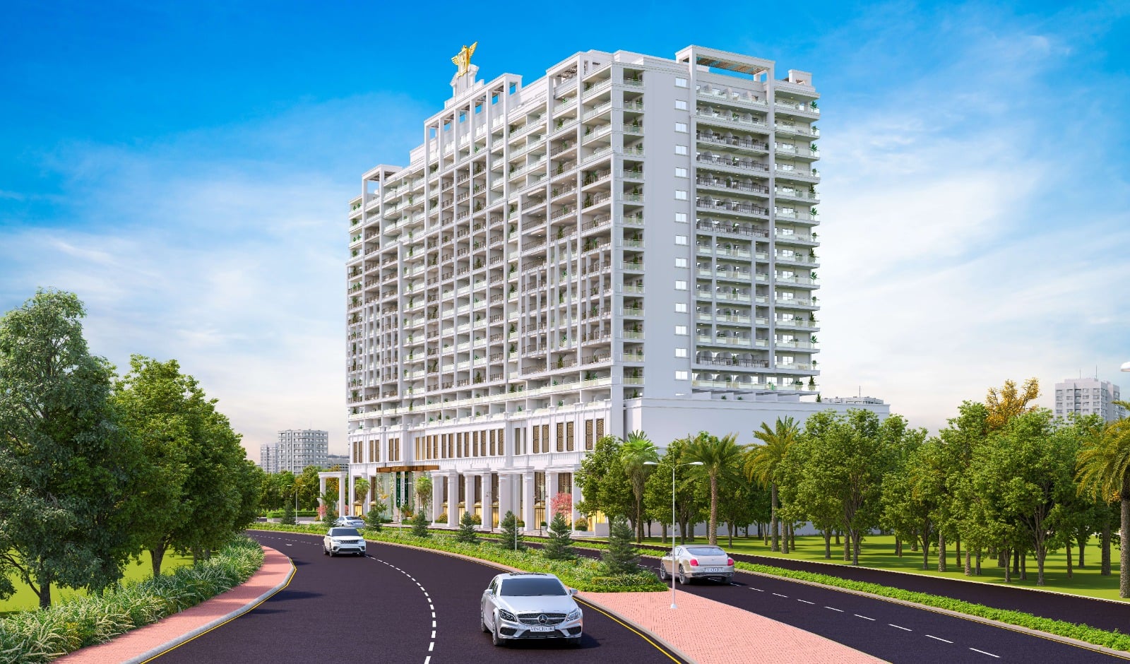 Vincitore Aqua Flora by Vincitore Development in Al Barsha, render supplied by developer