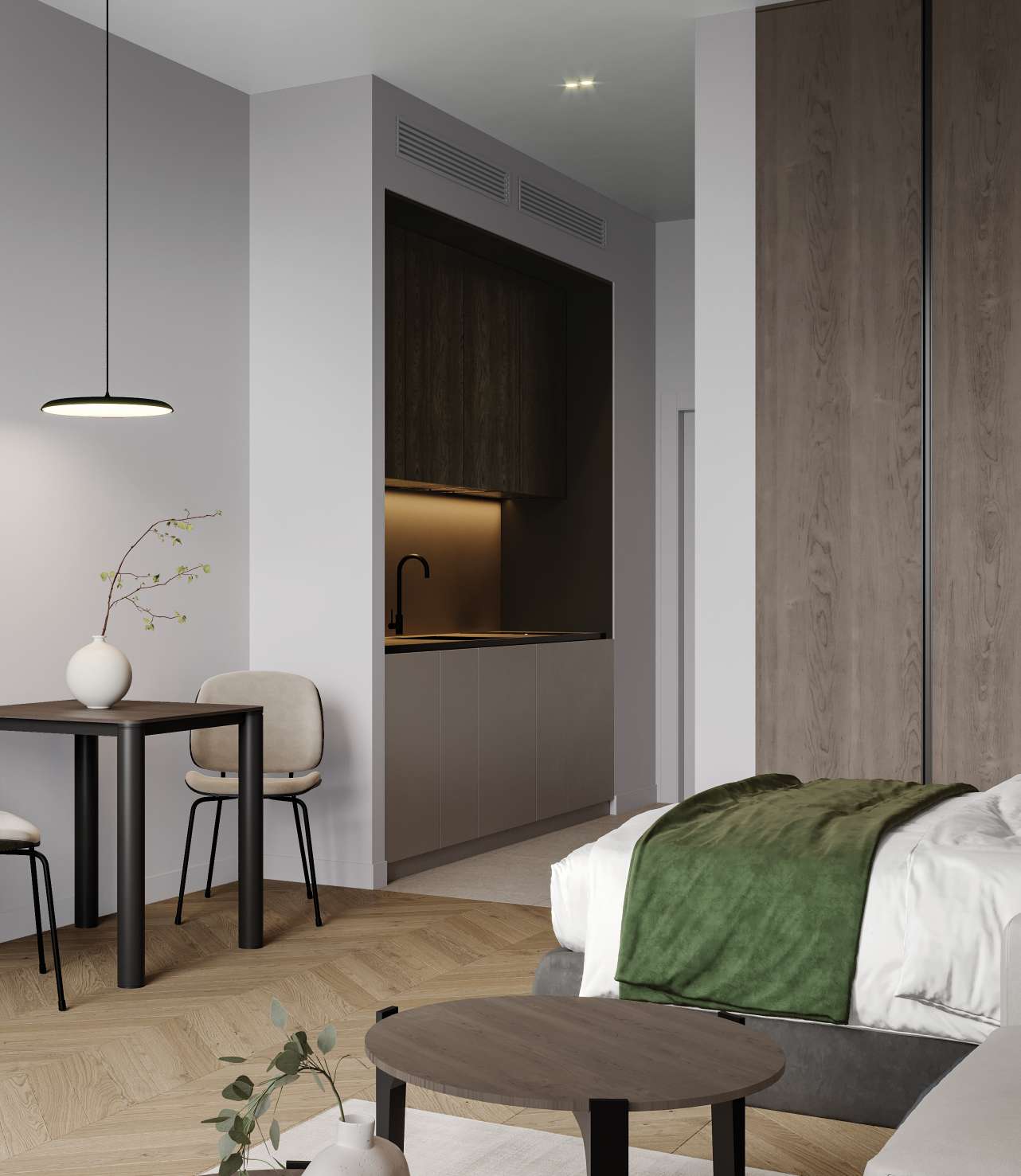 1WOOD Residence 2 by Object One, image 5 of 10. Render supplied by developer.