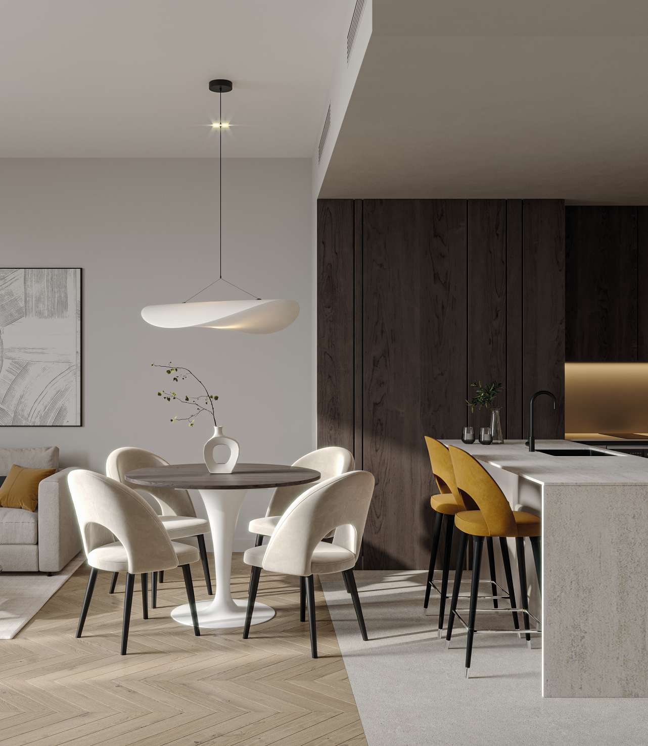1WOOD Residence 2 by Object One, image 7 of 10. Render supplied by developer.