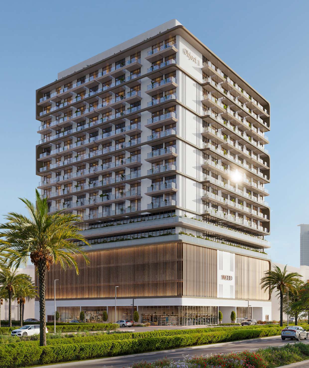 1WOOD Residence 2 by Object One, image 4 of 10. Render supplied by developer.