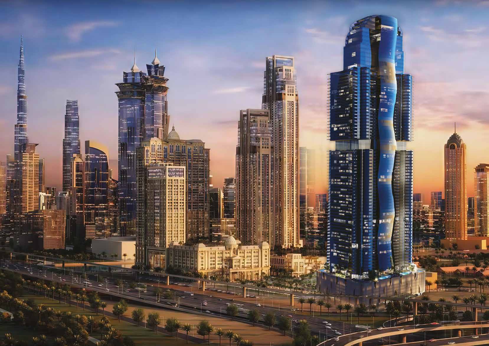 Al Habtoor Tower by Al Habtoor, image 2 of 9. Render supplied by developer.