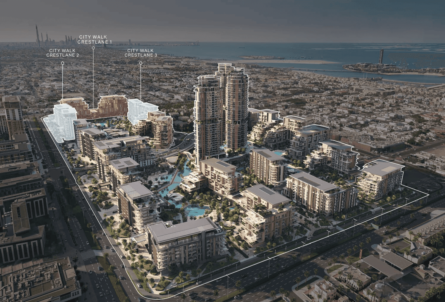 City Walk Crestlane by Meraas, image 41 of 46. Render supplied by developer.