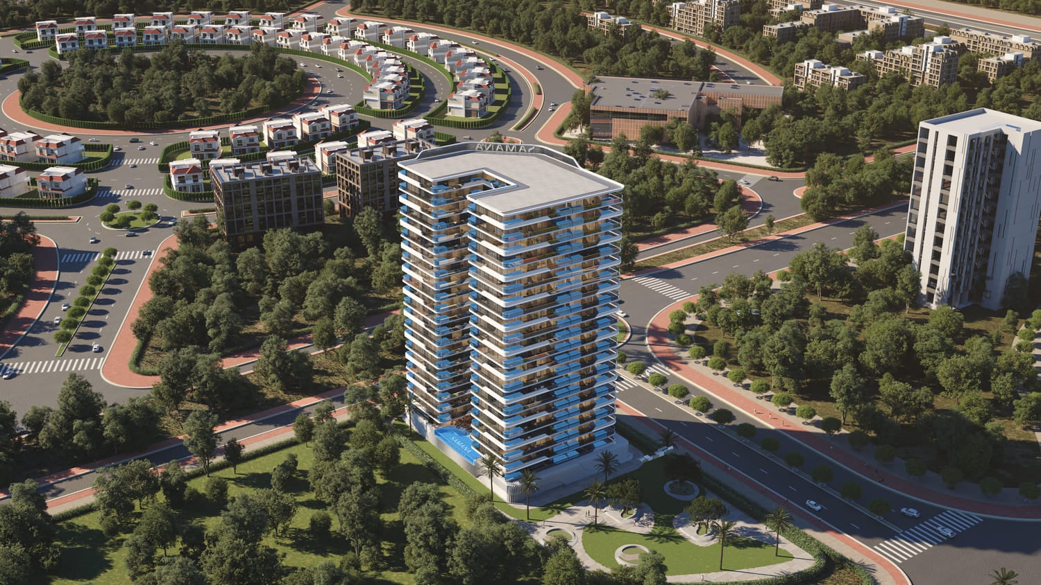 Samana Parkville, image 1 of 11. Render supplied by developer.