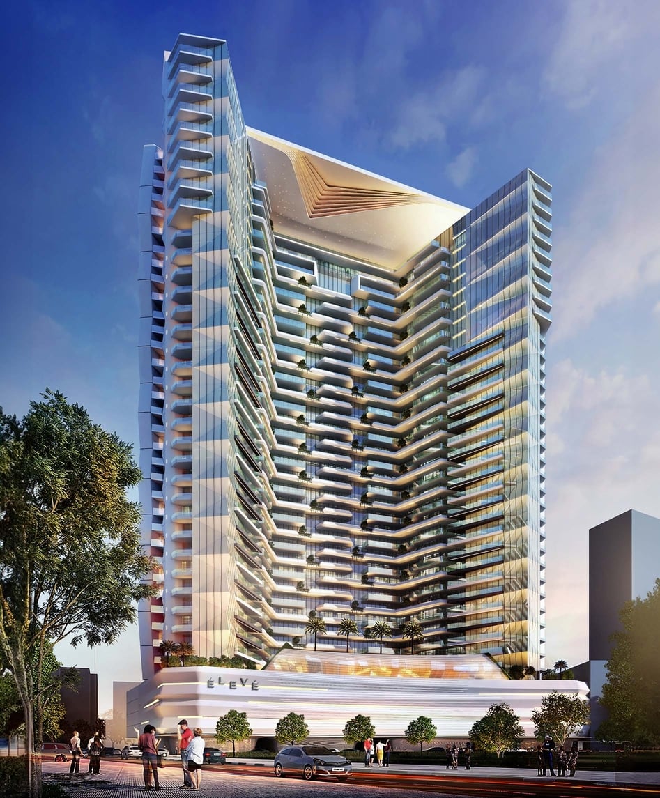 Eleve by Deyaar Development, image 2 of 11. Render supplied by developer.