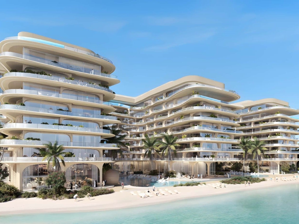 AYA Beachfront Residences by Deyaar Development, image 1 of 8. Render supplied by developer.
