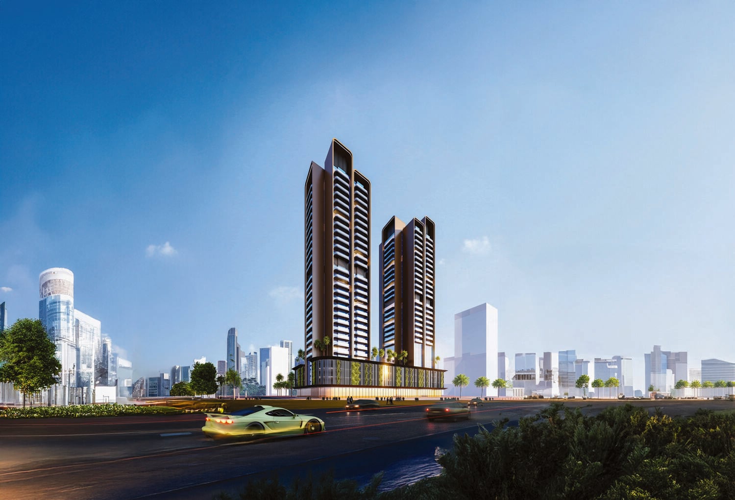 Guzel Towers by Tiger, image 1 of 11. Render supplied by developer.