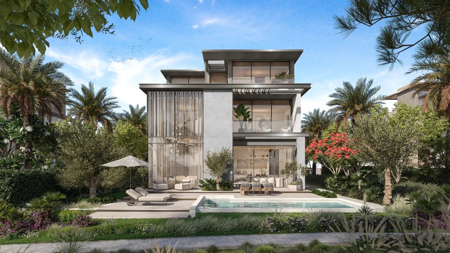 Nad Al Sheba Gardens Phase 11 by Meraas, image 2 of 24. Render supplied by developer.