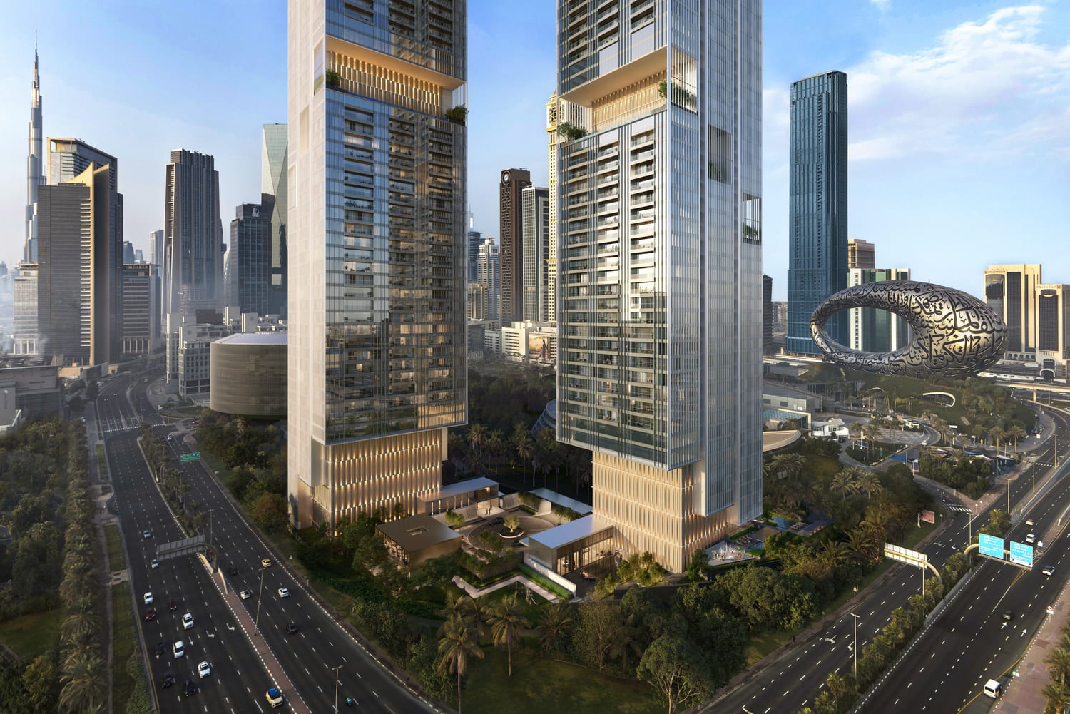 Jumeirah Residences Emirates Towers by Meraas, image 2 of 27. Render supplied by developer.
