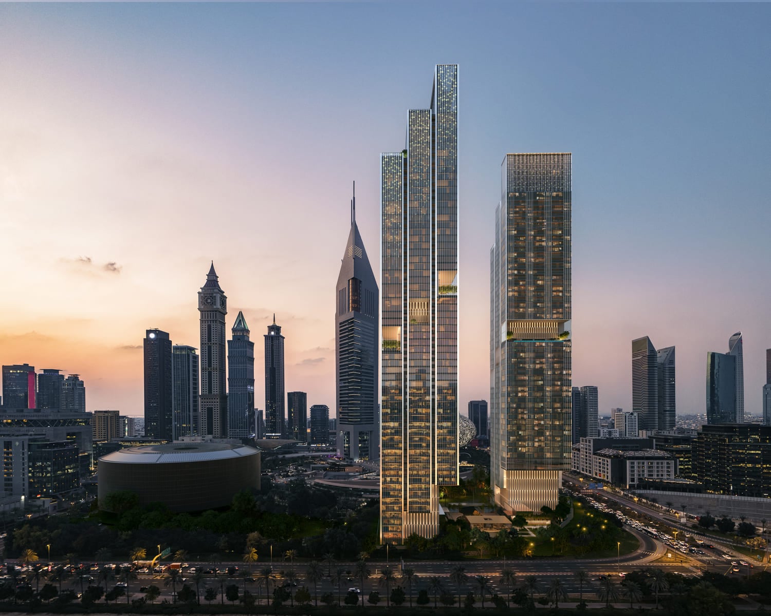 Jumeirah Residences Emirates Towers by Meraas, image 5 of 27. Render supplied by developer.