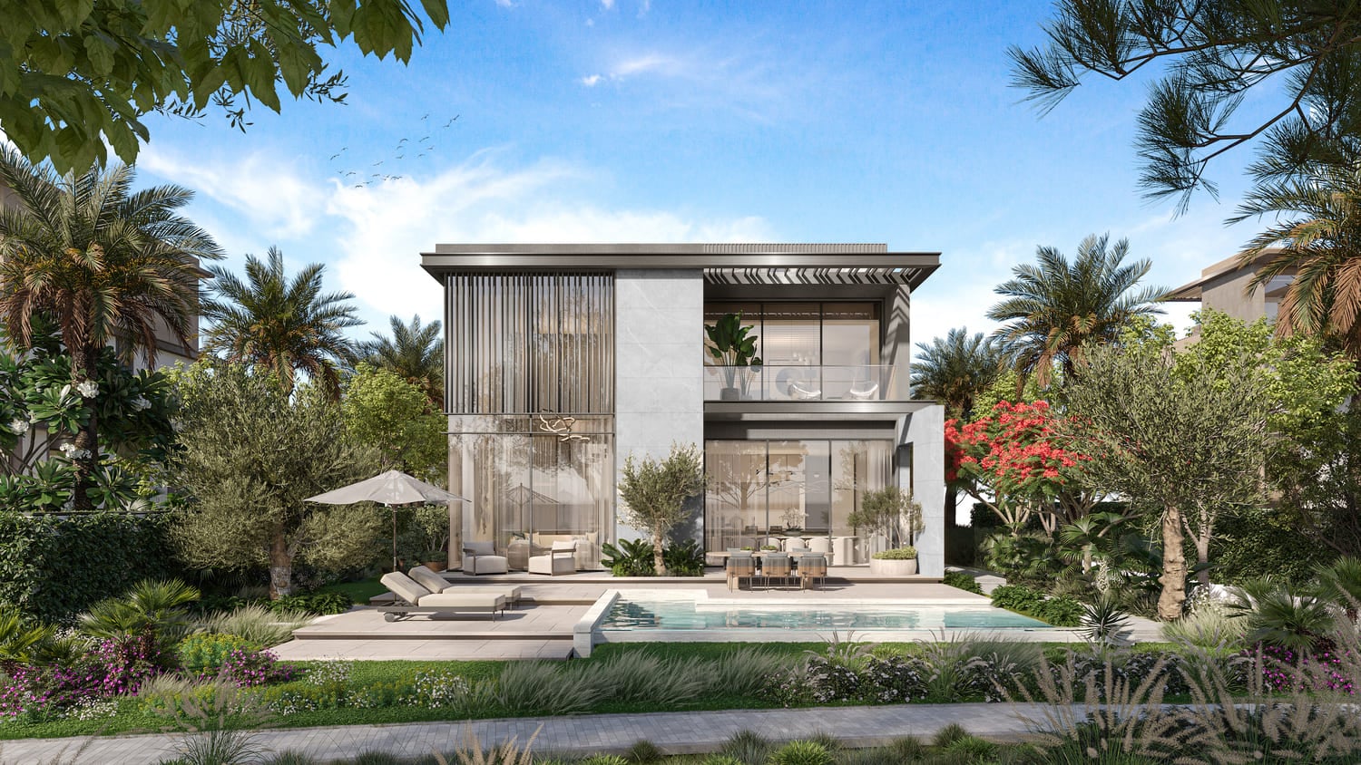 Nad Al Sheba Gardens Phase 9 by Meraas, image 2 of 24. Render supplied by developer.