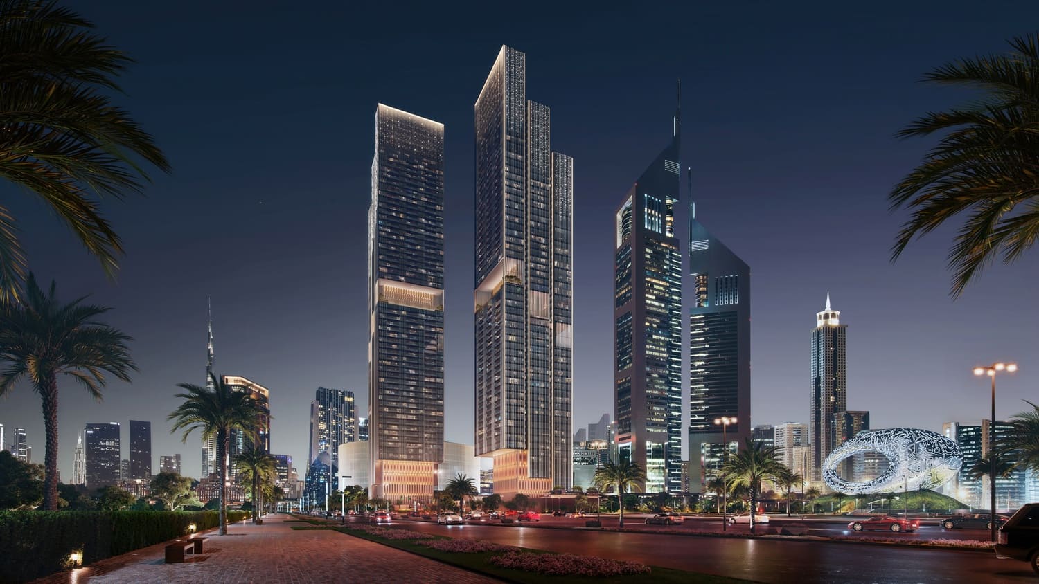 Jumeirah Residences Emirates Towers by Meraas, image 9 of 27. Render supplied by developer.