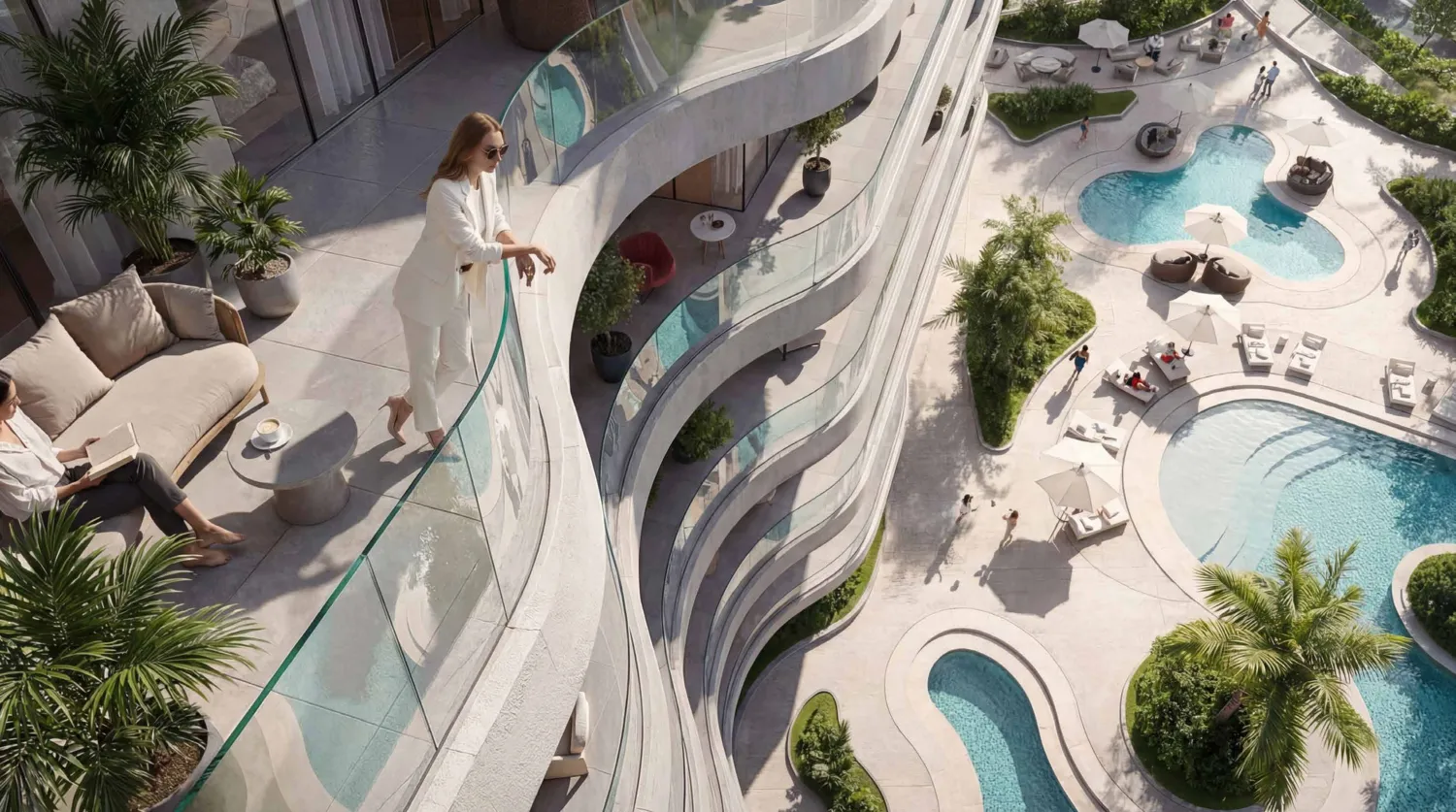 Radiant Waves, image 2 of 15. Render supplied by developer.