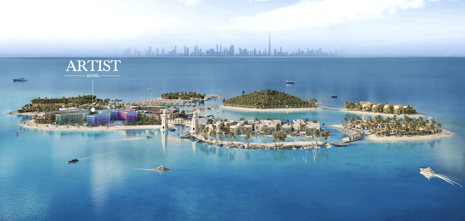 Artist Hotel by The Heart of Europe, World of Islands. Render supplied by developer.