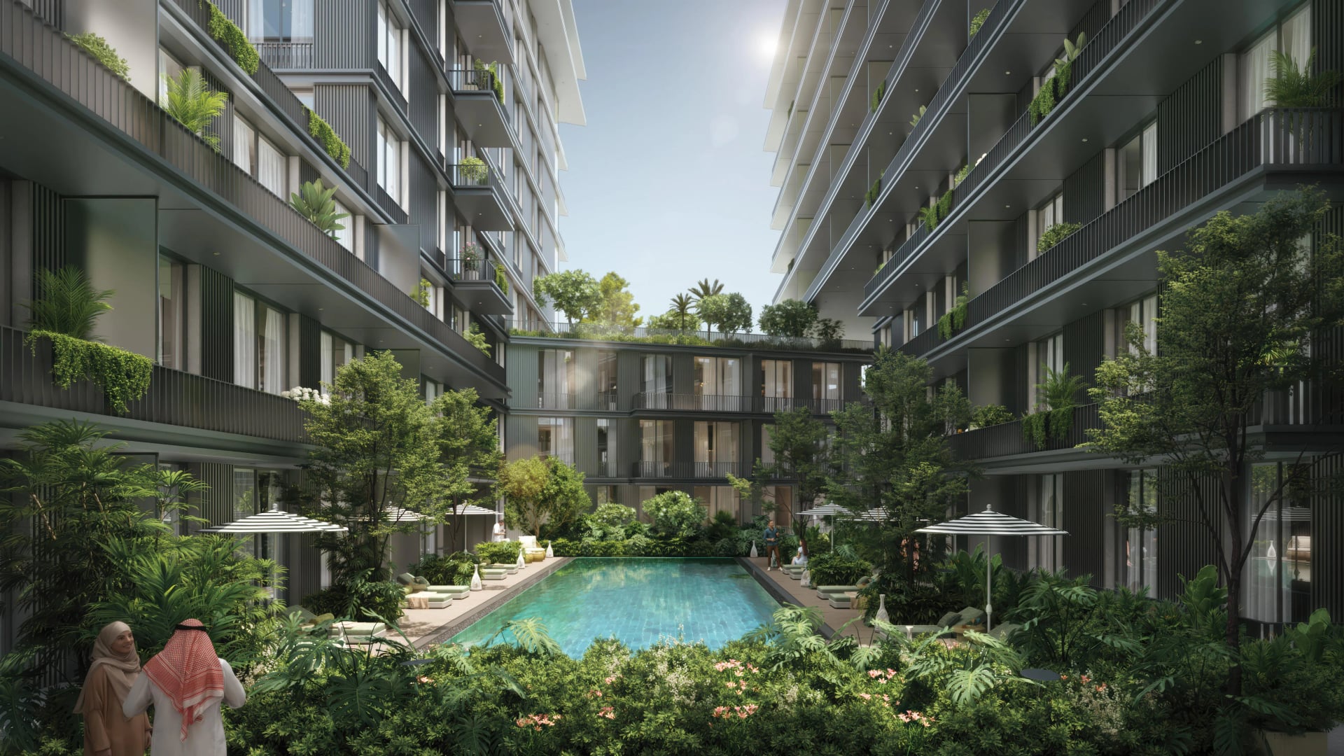 Palace Residences Al Mamsha by Alef, image 3 of 5. Render supplied by developer.