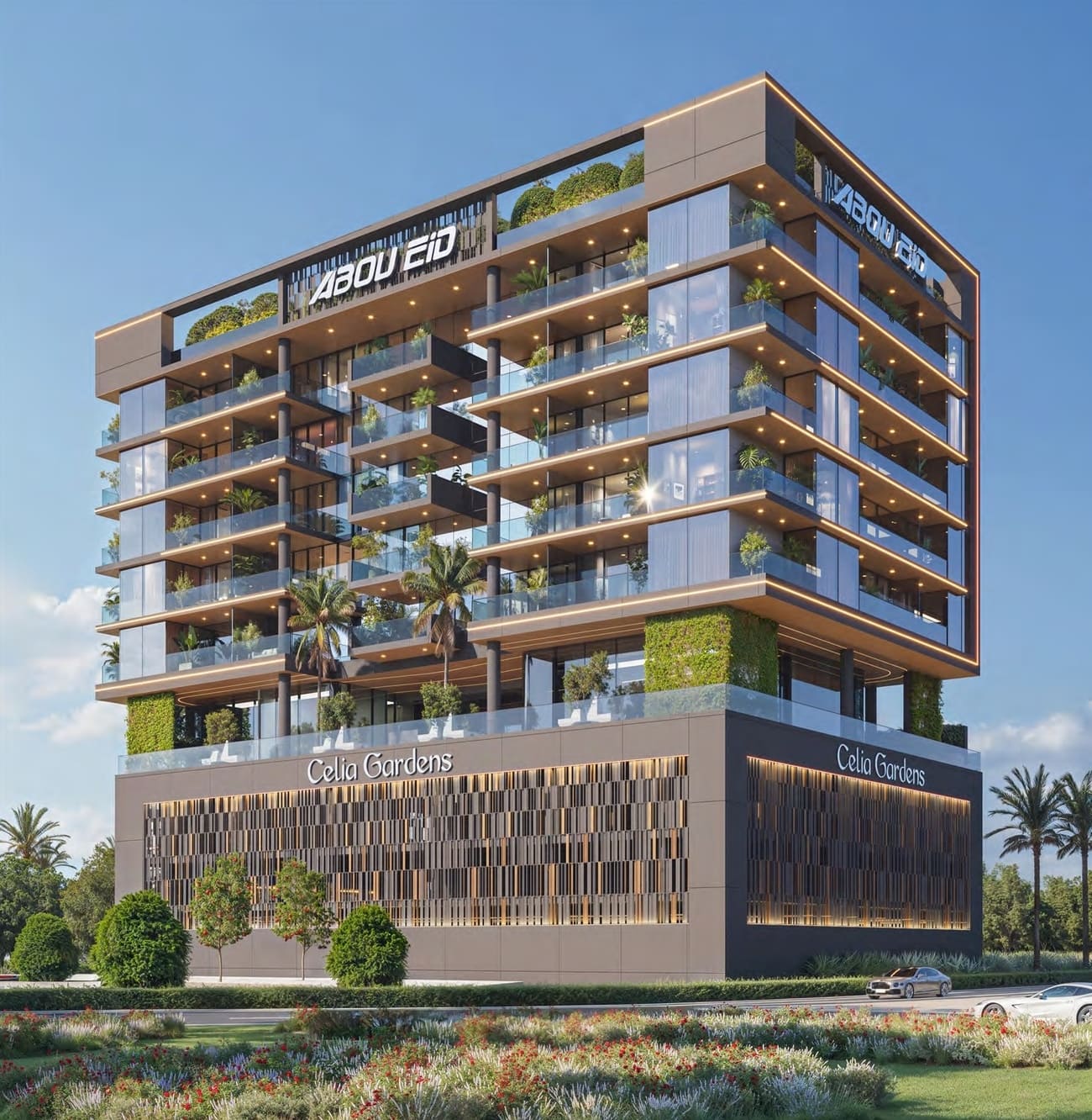 Celia Gardens by Abou Eid, Meydan. Render supplied by developer.