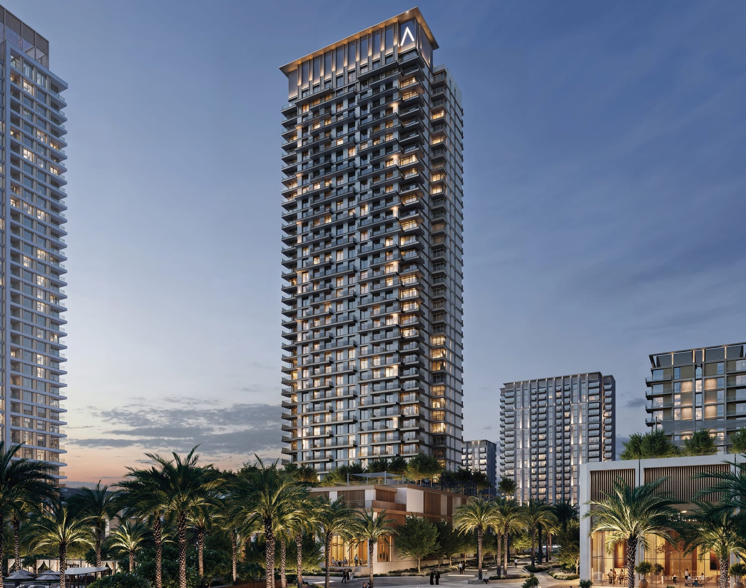 Address Residences Dubai Creek Harbour by Emaar, image 1 of 5. Render supplied by developer.