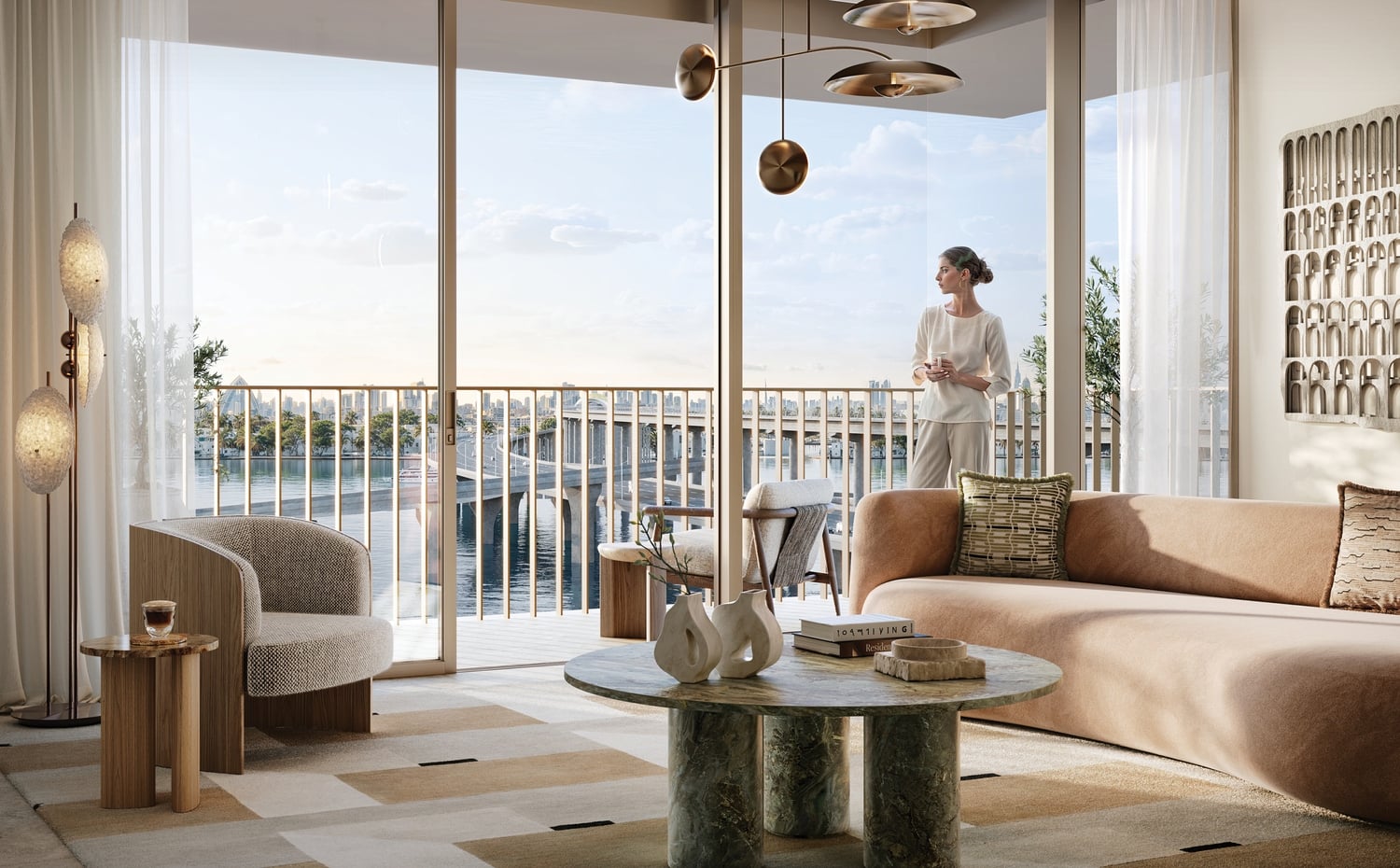 Address Residences Dubai Creek Harbour by Emaar, image 4 of 5. Render supplied by developer.