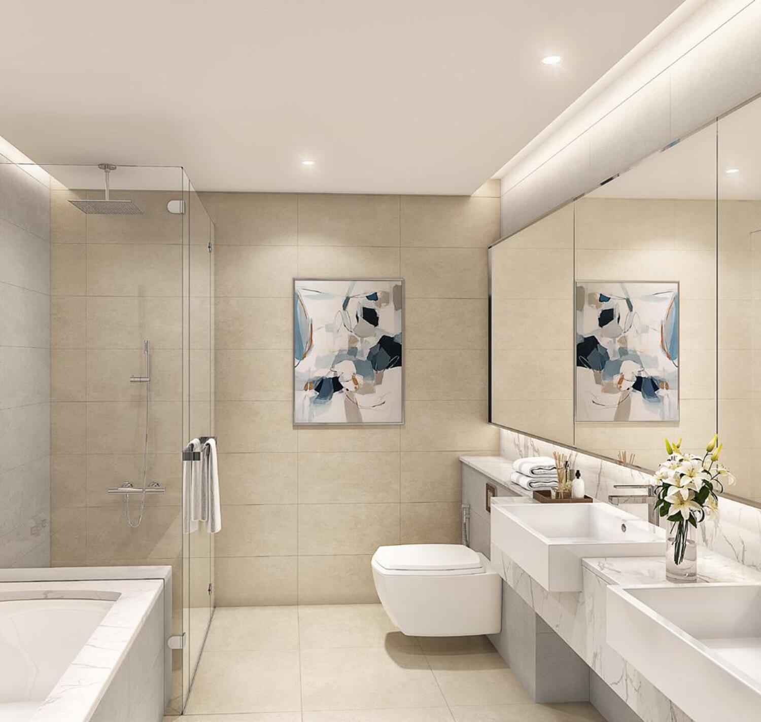 Canal Front Residences 3 and 4 by Meydan, image 4 of 9. Render supplied by developer.
