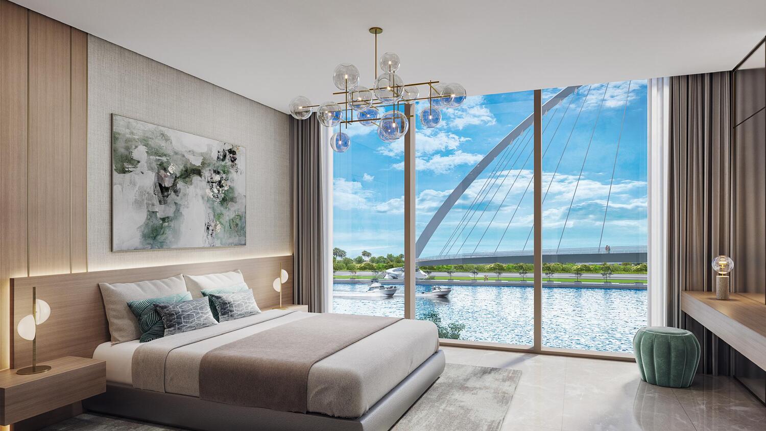 Canal Front Residences 3 and 4 by Meydan, image 5 of 9. Render supplied by developer.