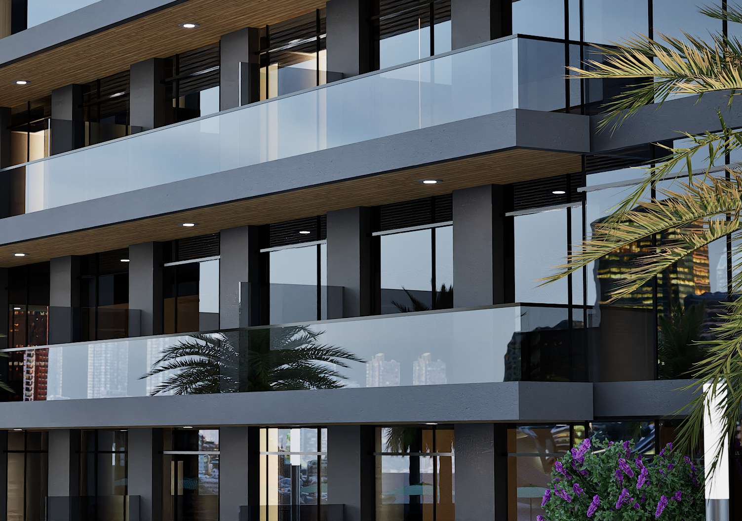 Butterfly Towers by Al Sayyah Group, Arjan. Render supplied by developer.