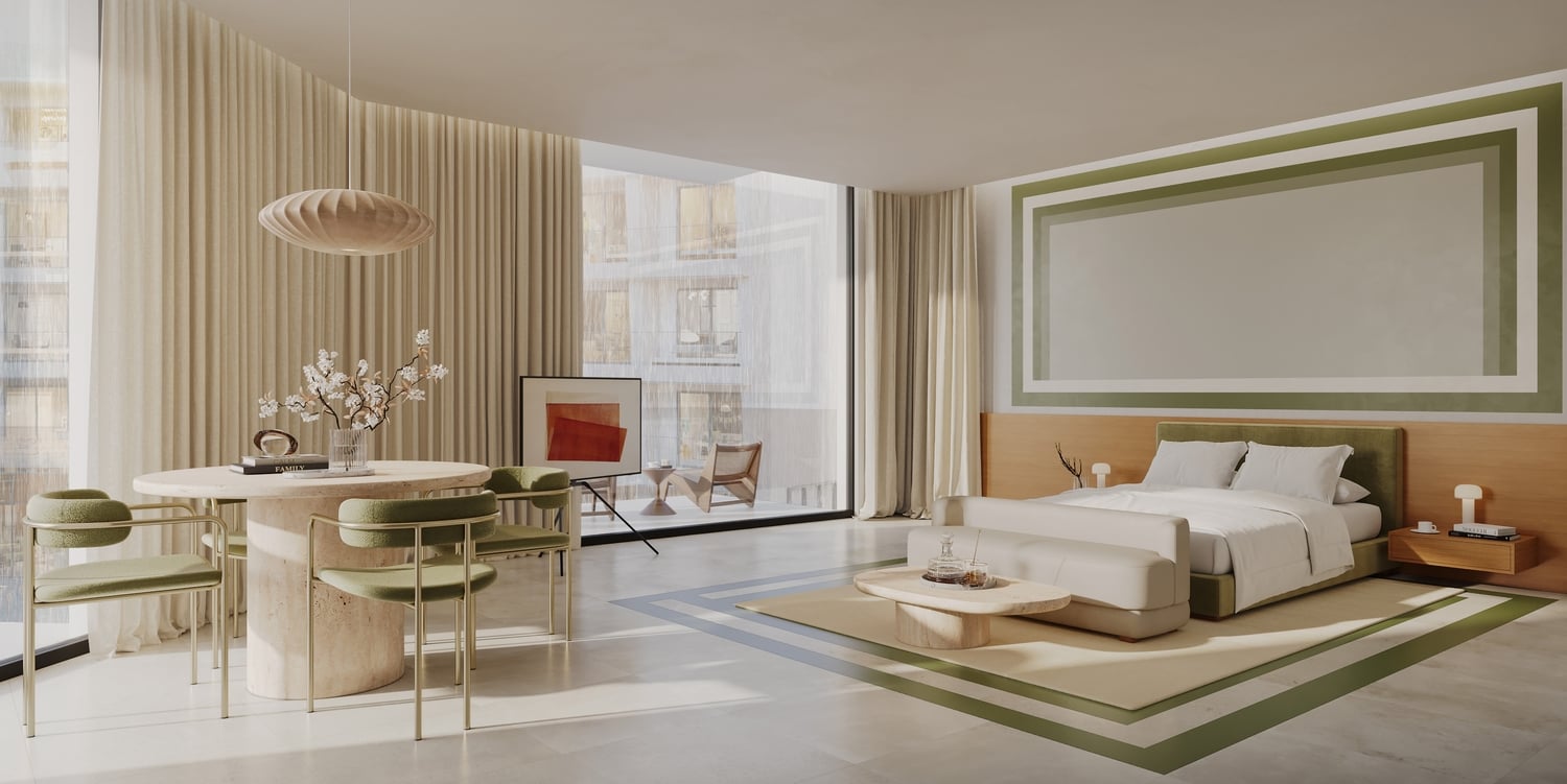 Hygge Hotel by The Heart of Europe, image 4 of 7. Render supplied by developer.
