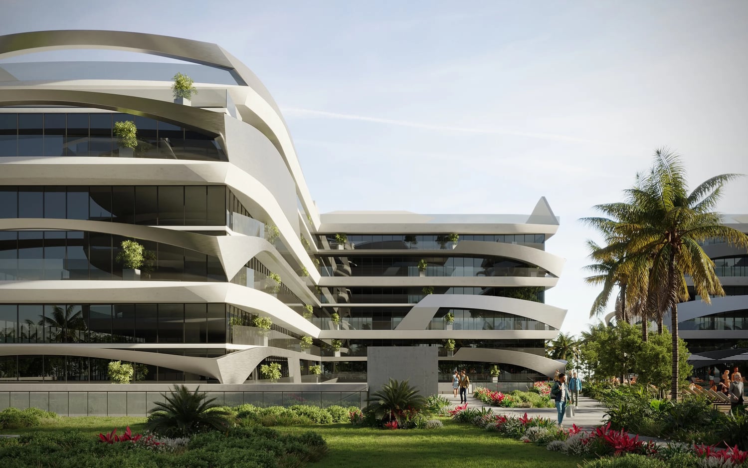 Tonino Lamborghini Residences by Gulf Land Property Developers, image 1 of 15. Render supplied by developer.