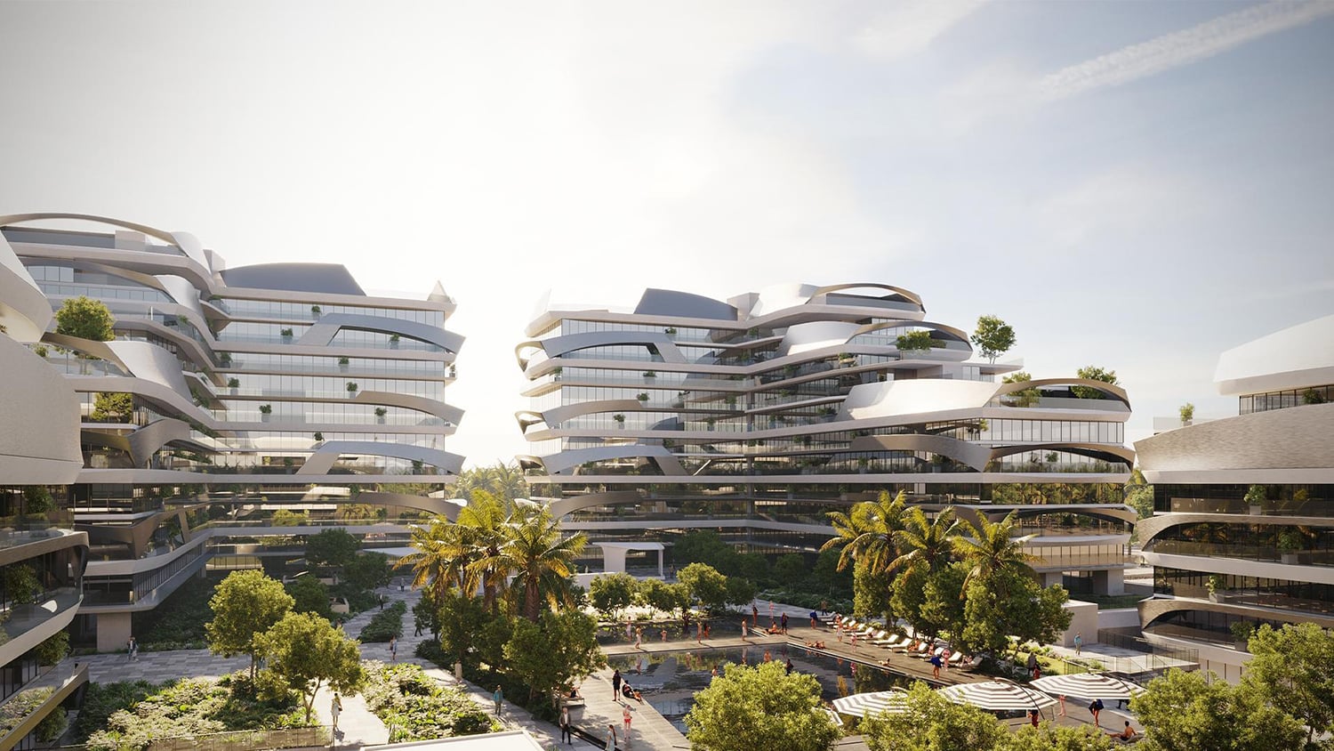 Tonino Lamborghini Residences by Gulf Land Property Developers, image 2 of 15. Render supplied by developer.