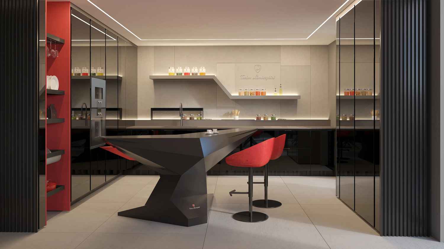 Tonino Lamborghini Residences by Gulf Land Property Developers, image 12 of 15. Render supplied by developer.