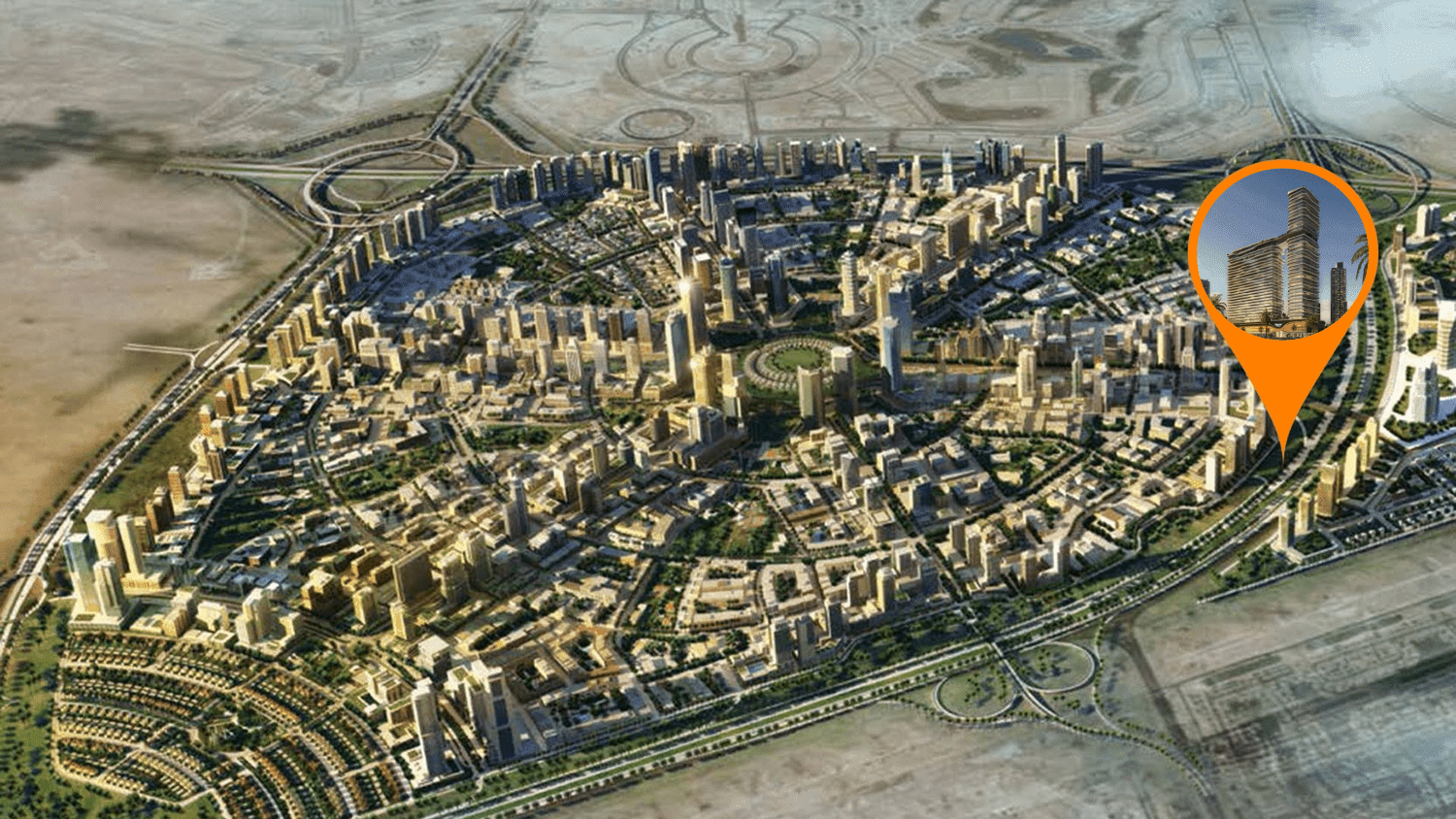 One Sky Park by IMAN Developers, JVC (Jumeirah Village Circle). Render supplied by developer.