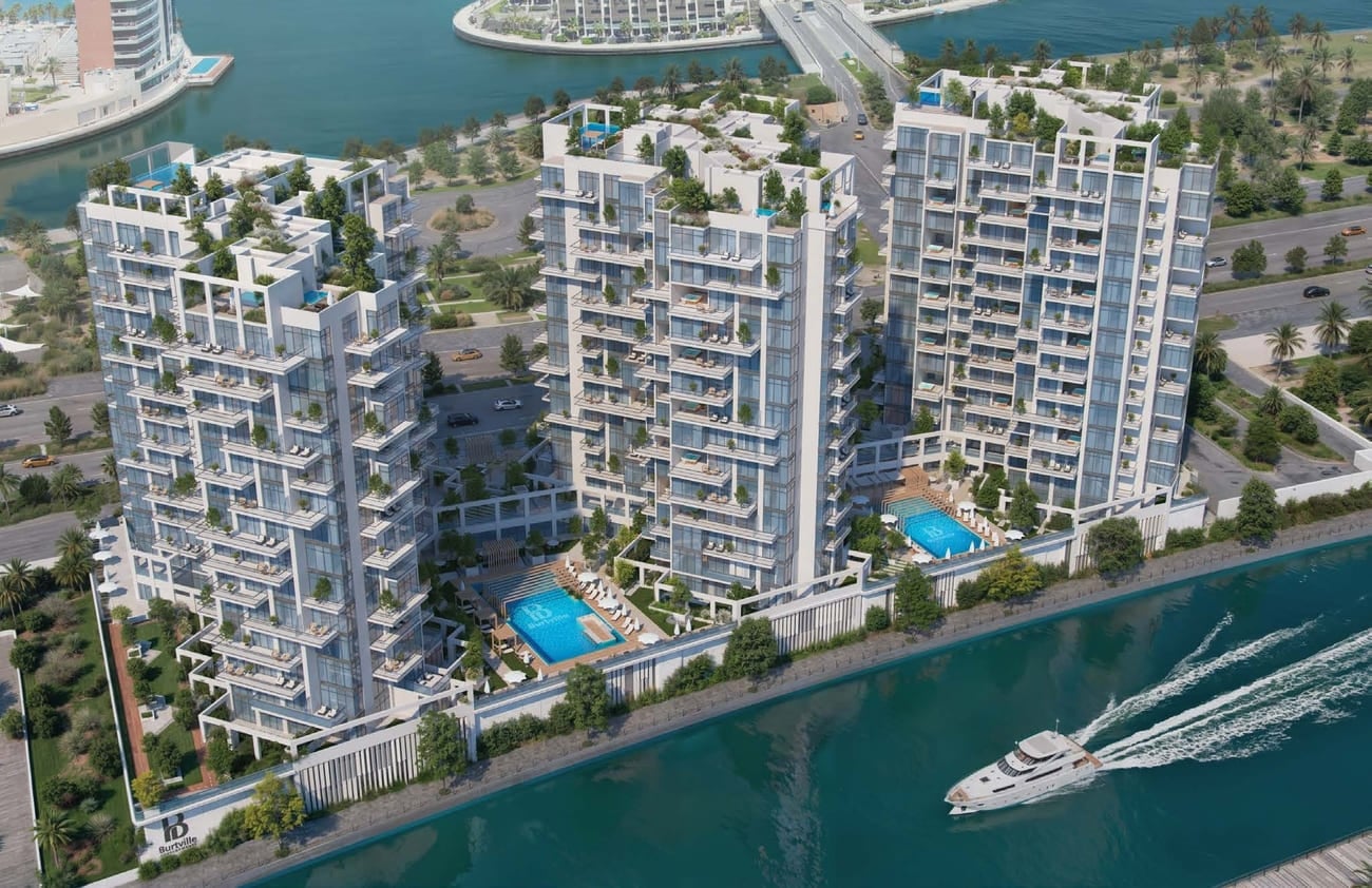 Bab Al Qasr Canal View Residence 22 by Burtville Developments, image 3 of 14. Render supplied by developer.