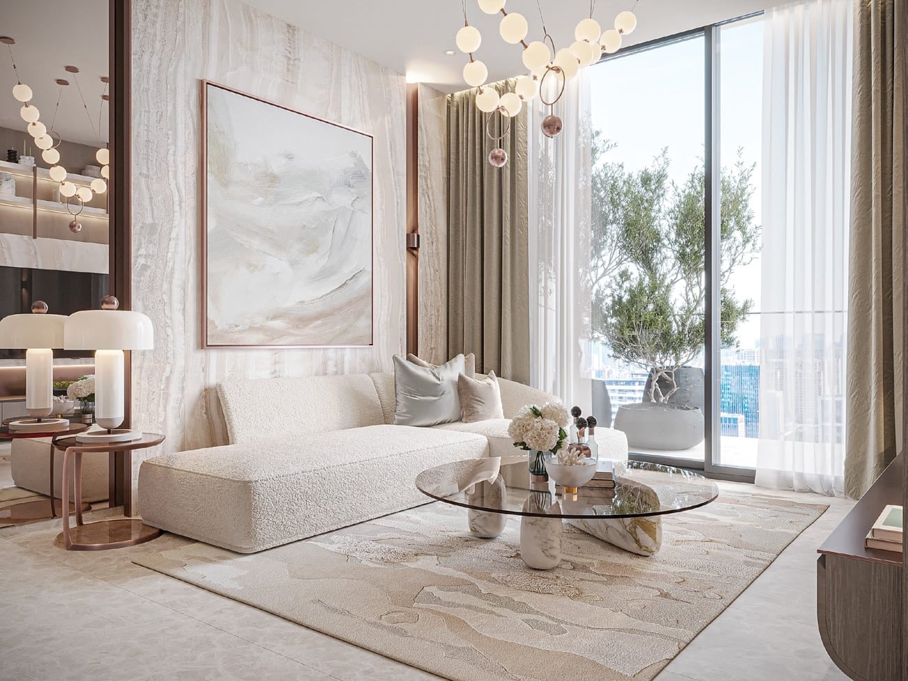 15 Cascade Featured by Versace Ceramics, image 4 of 8. Render supplied by developer.
