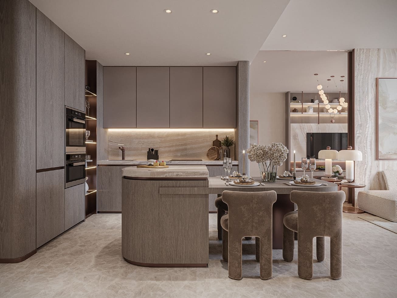 15 Cascade Featured by Versace Ceramics, image 5 of 8. Render supplied by developer.