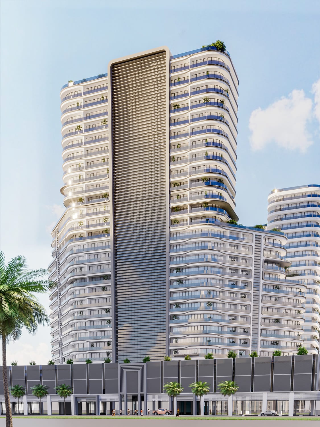 The Central Downtown by AQUA Developments, image 3 of 35. Render supplied by developer.
