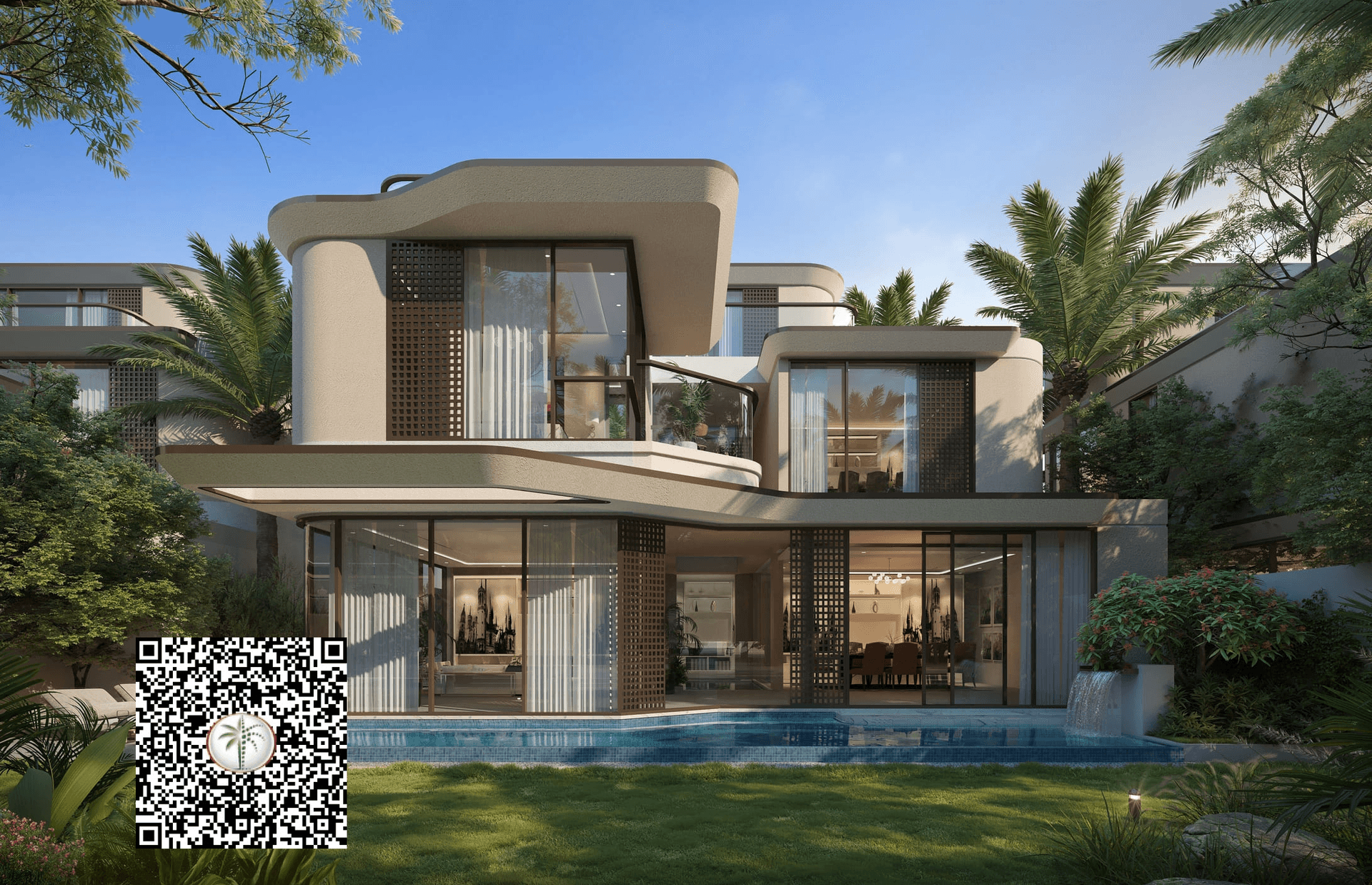 Wadi Villas by Arista Properties, image 1 of 23. Render supplied by developer.