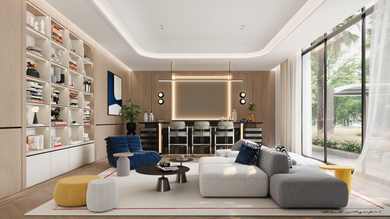 Taraf Karl Lagerfeld Villas, image 6 of 9. Render supplied by developer.